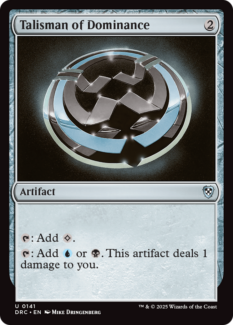 Talisman of Dominance [Aetherdrift Commander] MTG Single Magic: The Gathering | Red Claw Gaming