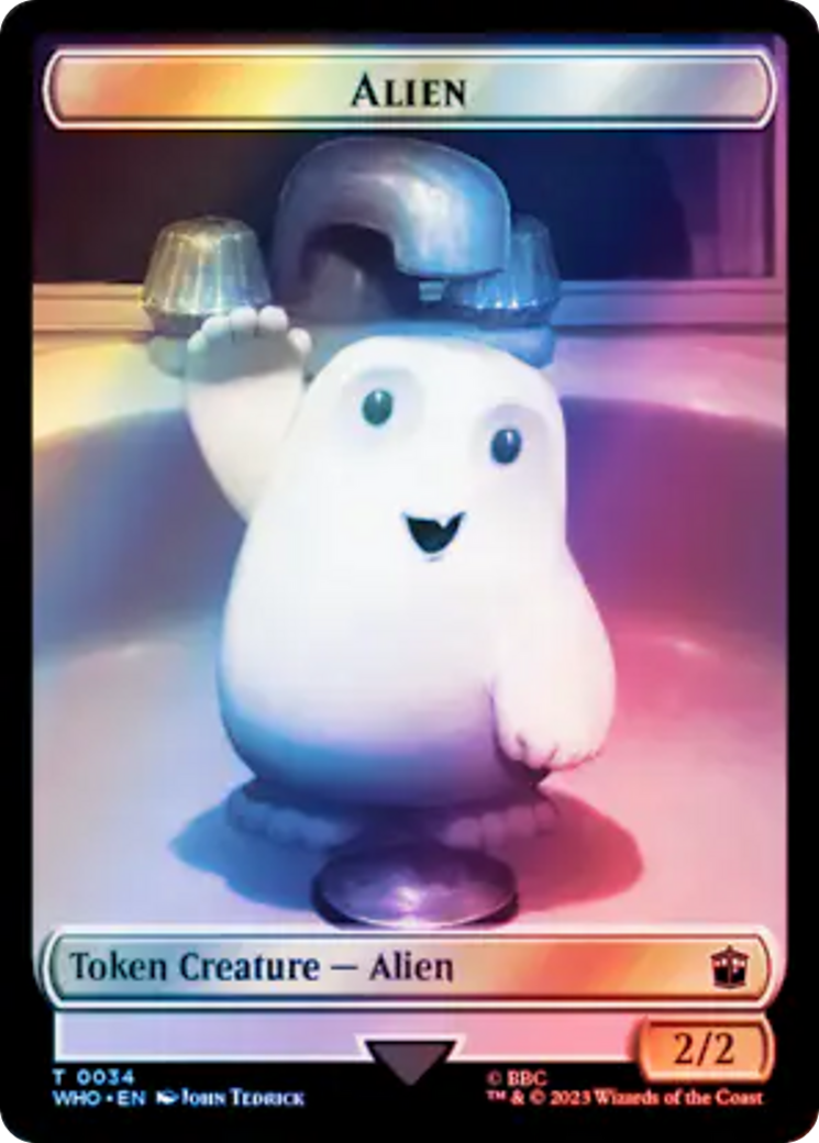 Alien // Alien Insect Double-Sided Token (Surge Foil) [Doctor Who Tokens] MTG Single Magic: The Gathering | Red Claw Gaming