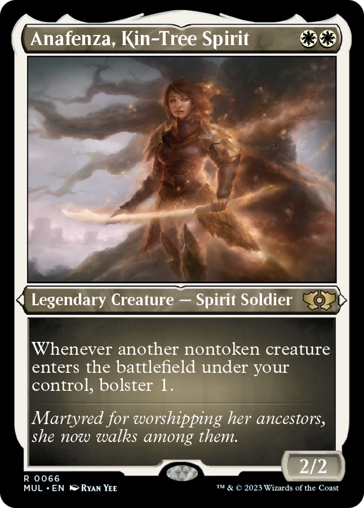Anafenza, Kin-Tree Spirit (Foil Etched) [Multiverse Legends] MTG Single Magic: The Gathering | Red Claw Gaming