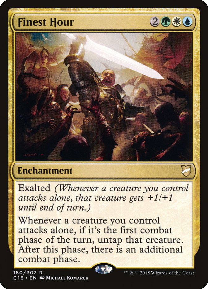 Finest Hour [Commander 2018] MTG Single Magic: The Gathering | Red Claw Gaming