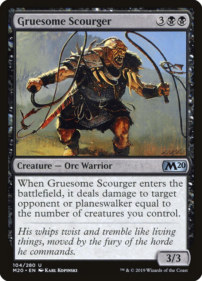 Gruesome Scourger [Core Set 2020] MTG Single Magic: The Gathering | Red Claw Gaming