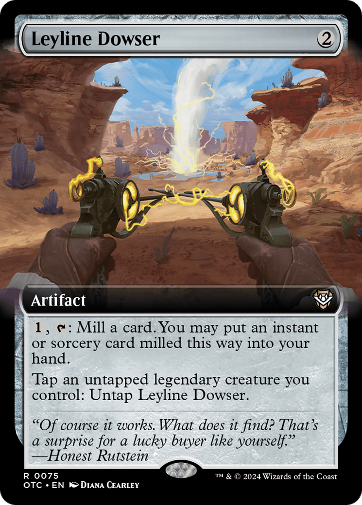 Leyline Dowser (Extended Art) [Outlaws of Thunder Junction Commander] MTG Single Magic: The Gathering | Red Claw Gaming