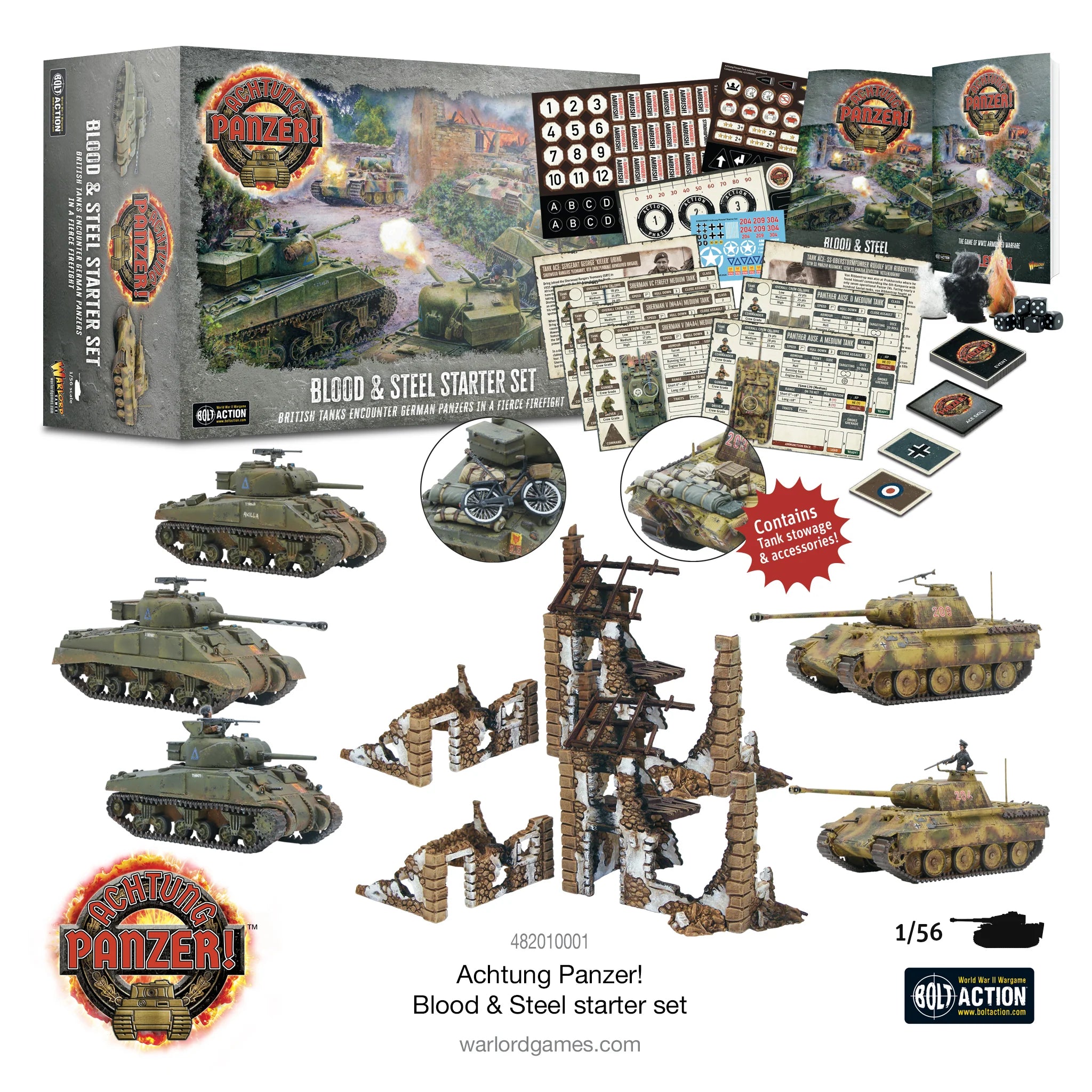 Achtung Panzer! Blood & Steel Starter Game Germany Warlord Games    | Red Claw Gaming