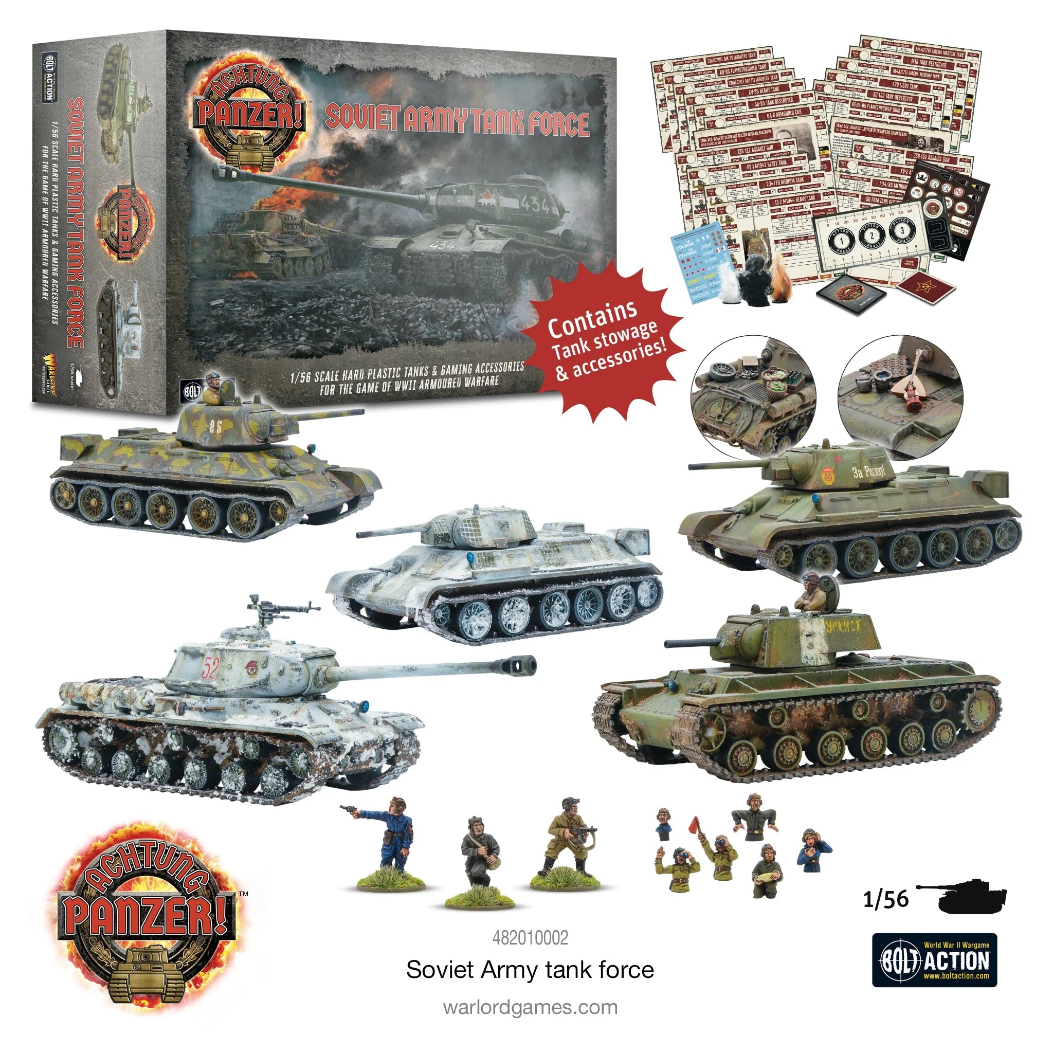 Achtung Panzer! Soviet Army Tank Force Germany Warlord Games    | Red Claw Gaming