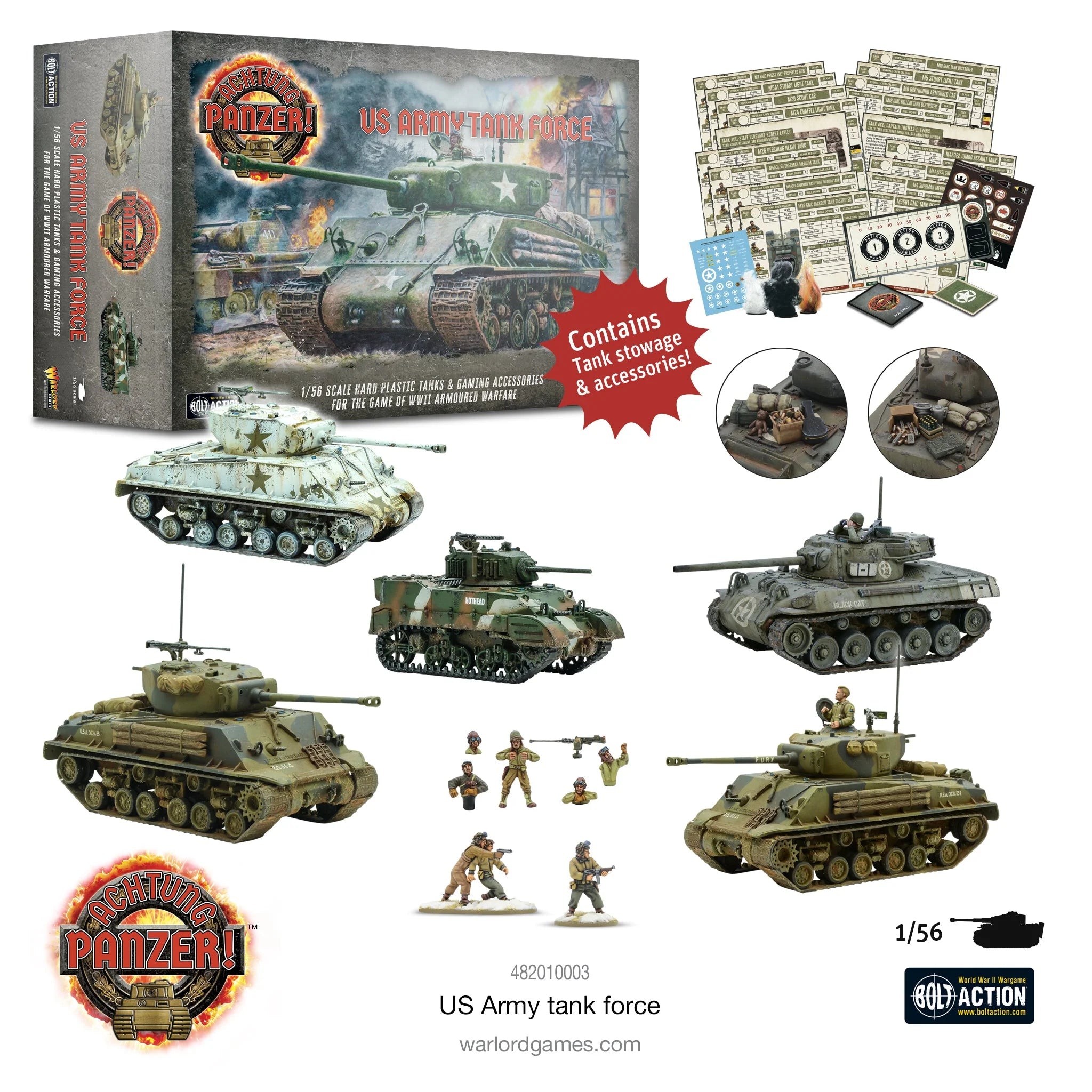 Achtung Panzer! USA Army Tank Force American Warlord Games    | Red Claw Gaming
