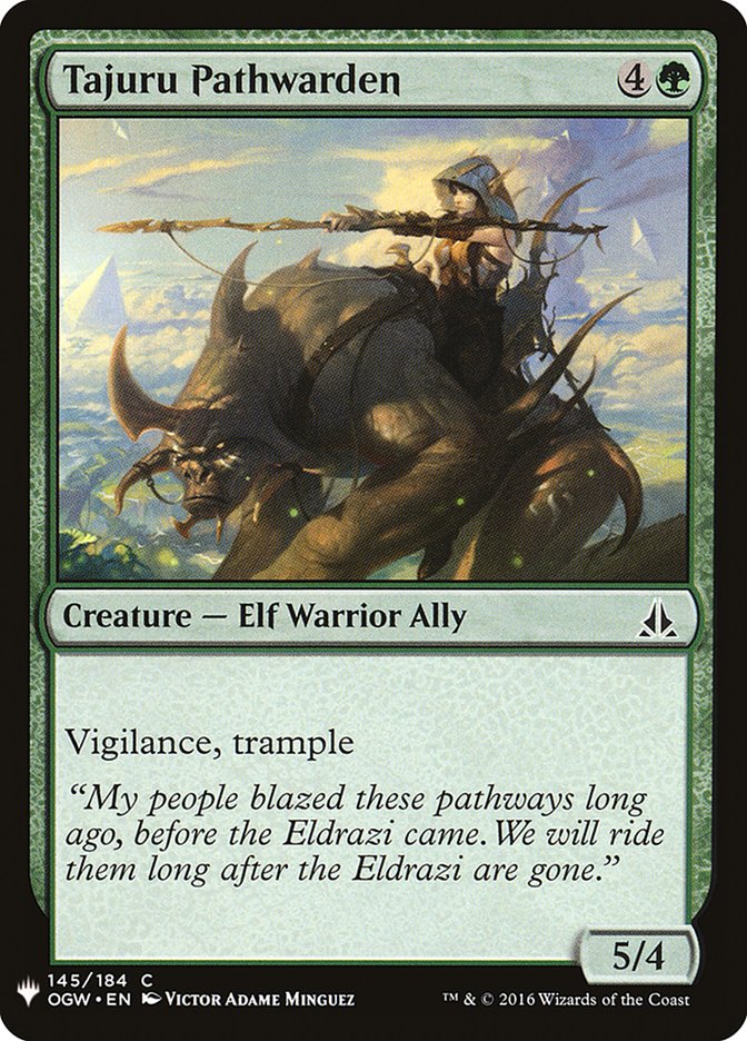 Tajuru Pathwarden [Mystery Booster] MTG Single Magic: The Gathering | Red Claw Gaming