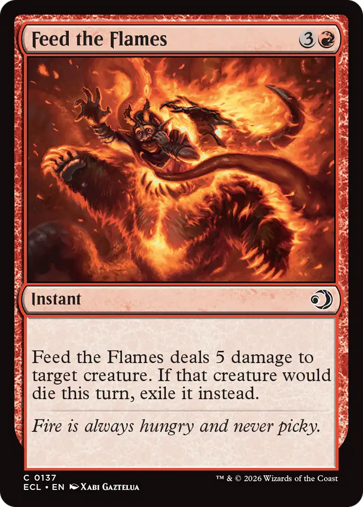 Feed the Flames [Lorwyn Eclipsed] MTG Single Magic: The Gathering | Red Claw Gaming