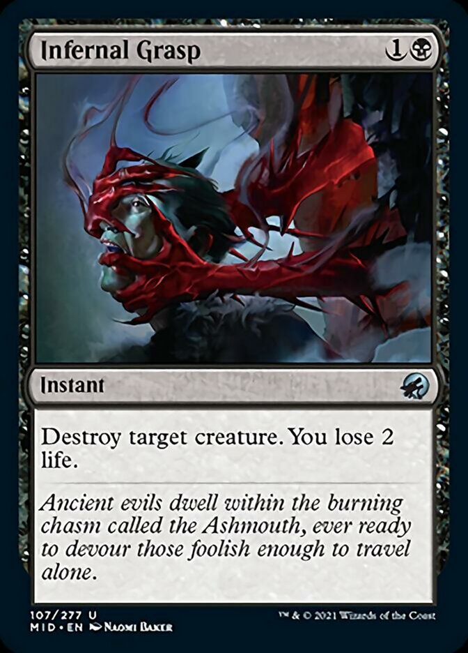 Infernal Grasp [Innistrad: Midnight Hunt] MTG Single Magic: The Gathering | Red Claw Gaming