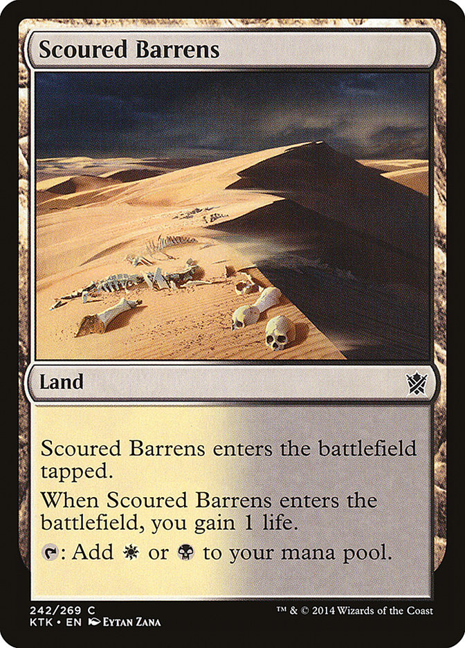 Scoured Barrens [Khans of Tarkir] MTG Single Magic: The Gathering | Red Claw Gaming