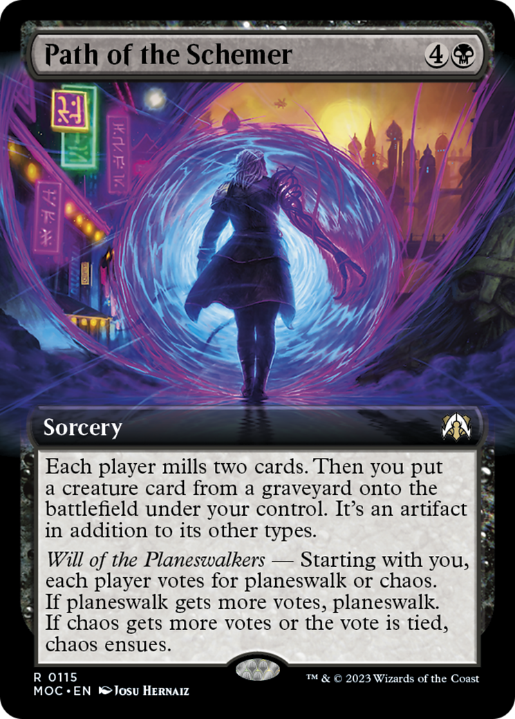 Path of the Schemer (Extended Art) [March of the Machine Commander] MTG Single Magic: The Gathering | Red Claw Gaming
