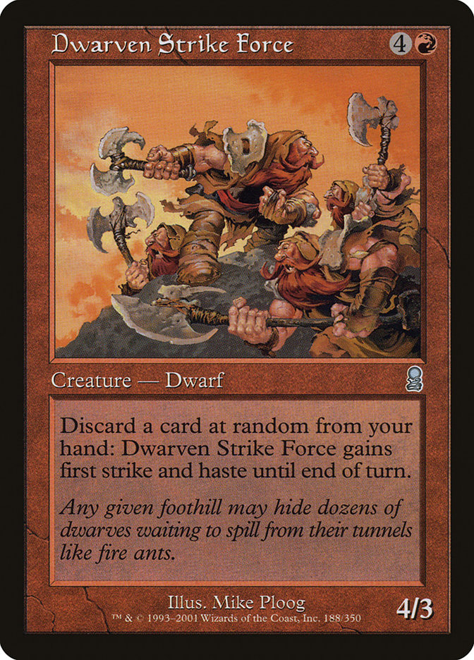 Dwarven Strike Force [Odyssey] MTG Single Magic: The Gathering | Red Claw Gaming