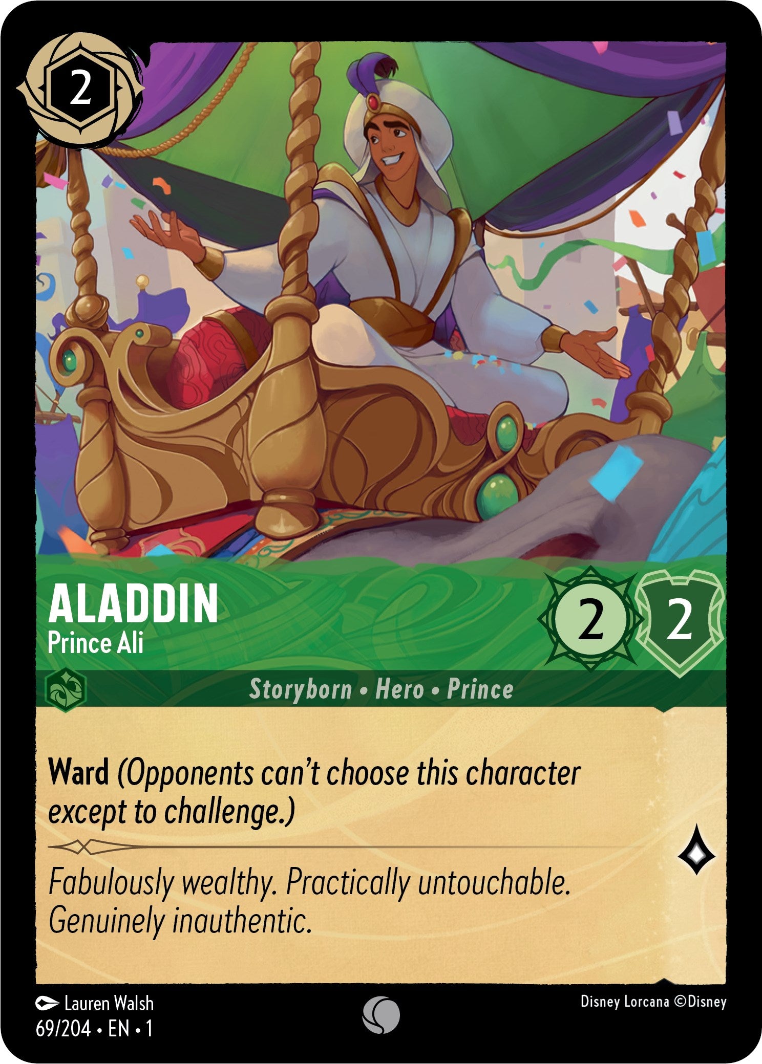Aladdin - Prince Ali (69/204) [The First Chapter] Lorcana Single Disney | Red Claw Gaming