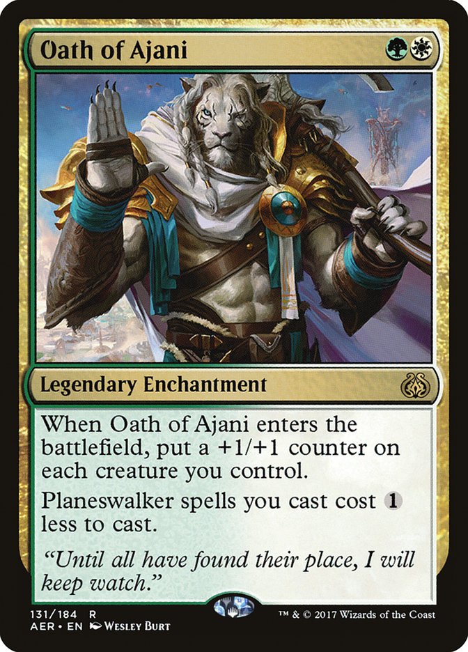 Oath of Ajani [Aether Revolt] MTG Single Magic: The Gathering | Red Claw Gaming