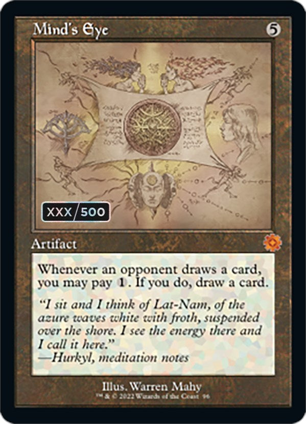 Mind's Eye (Retro Schematic) (Serialized) [The Brothers' War Retro Artifacts] MTG Single Magic: The Gathering | Red Claw Gaming