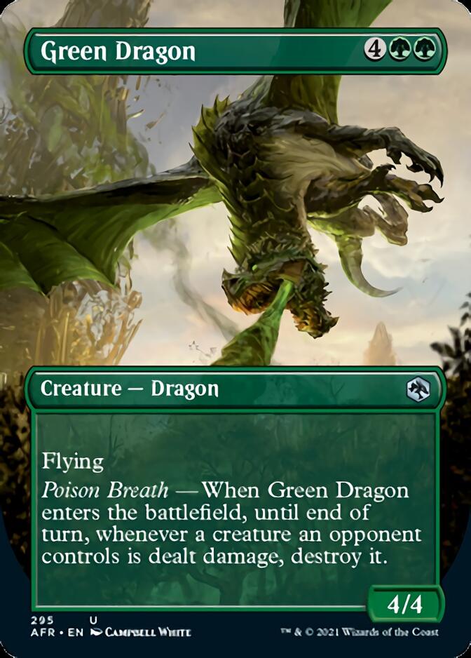 Green Dragon (Borderless Alternate Art) [Dungeons & Dragons: Adventures in the Forgotten Realms] MTG Single Magic: The Gathering | Red Claw Gaming