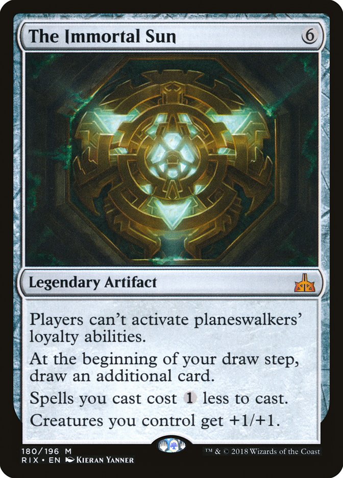 The Immortal Sun [Rivals of Ixalan] MTG Single Magic: The Gathering | Red Claw Gaming