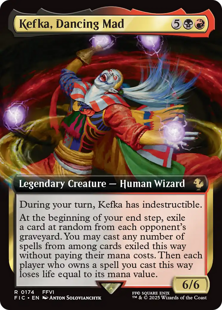 Kefka, Dancing Mad (Extended Art) [FINAL FANTASY Commander] MTG Single Magic: The Gathering | Red Claw Gaming