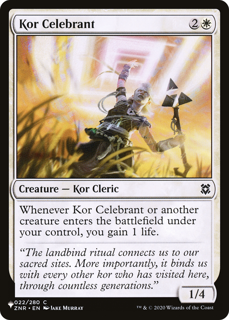 Kor Celebrant [The List] MTG Single Magic: The Gathering | Red Claw Gaming