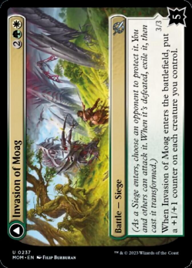 Invasion of Moag // Bloomweaver Dryads [March of the Machine] MTG Single Magic: The Gathering    | Red Claw Gaming