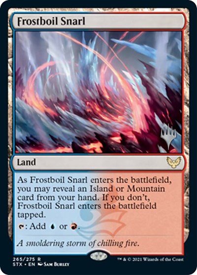 Frostboil Snarl (Promo Pack) [Strixhaven: School of Mages Promos] MTG Single Magic: The Gathering | Red Claw Gaming