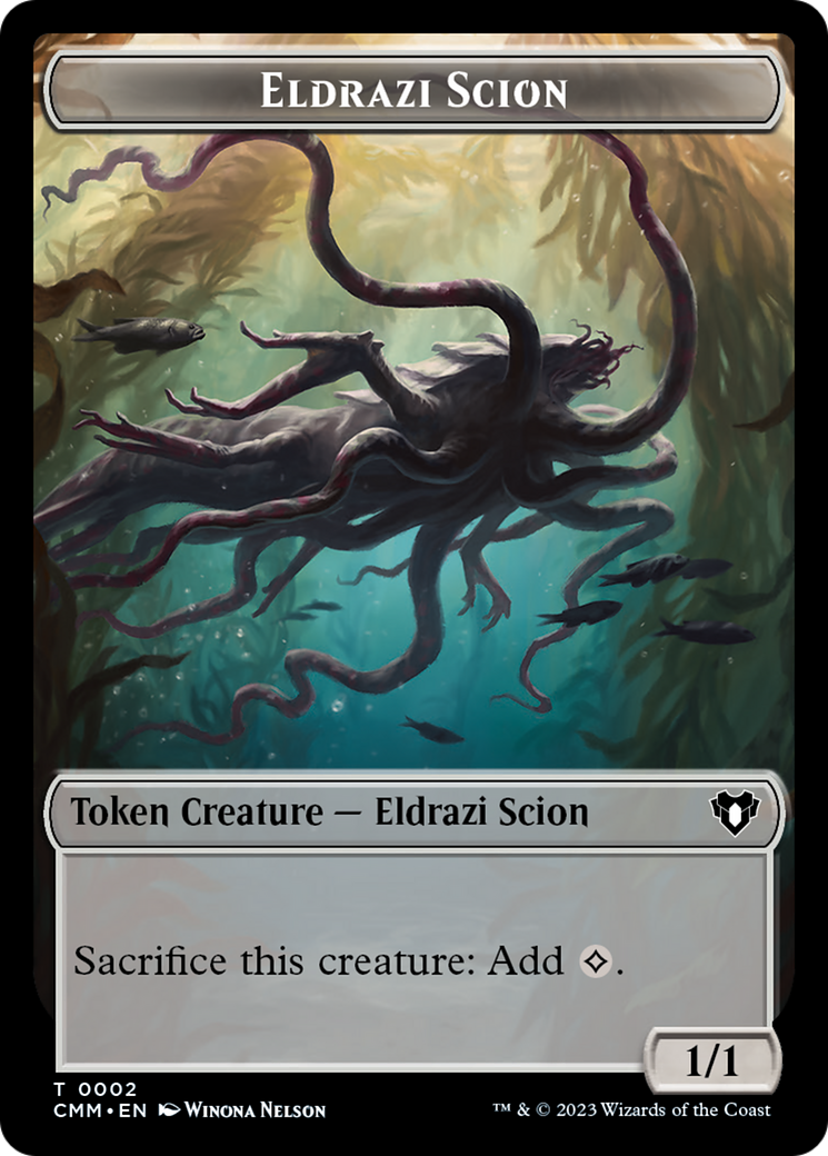 Eldrazi Scion // Spider Double-Sided Token [Commander Masters Tokens] MTG Single Magic: The Gathering | Red Claw Gaming