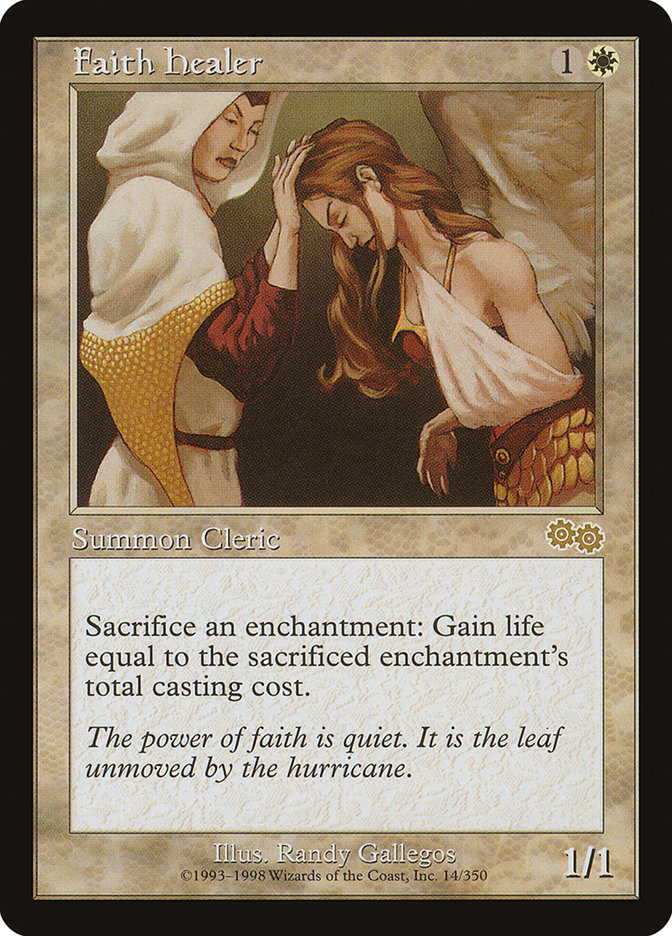 Faith Healer [Urza's Saga] MTG Single Magic: The Gathering | Red Claw Gaming