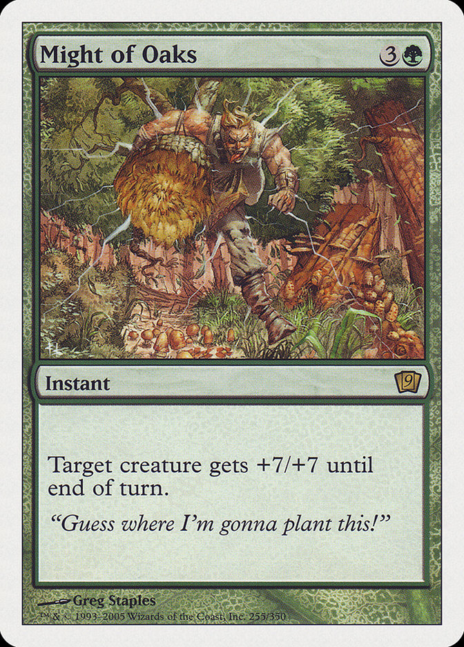 Might of Oaks [Ninth Edition] MTG Single Magic: The Gathering | Red Claw Gaming