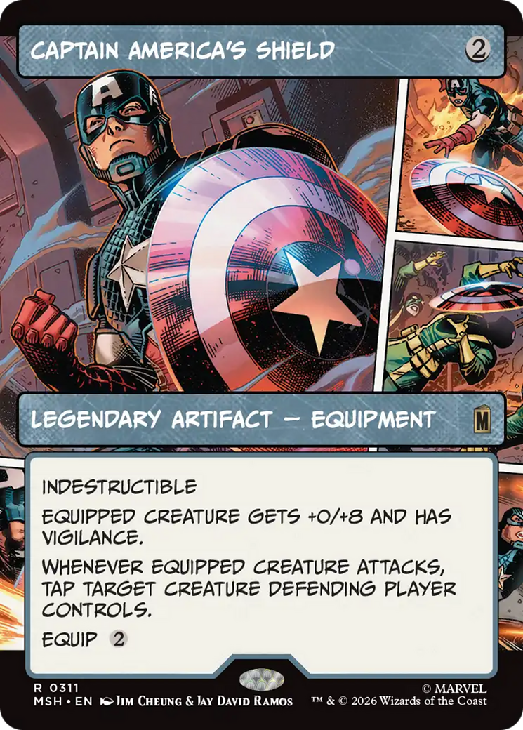 Captain America's Shield (Borderless) (0311) [Marvel Super Heroes] | Red Claw Gaming