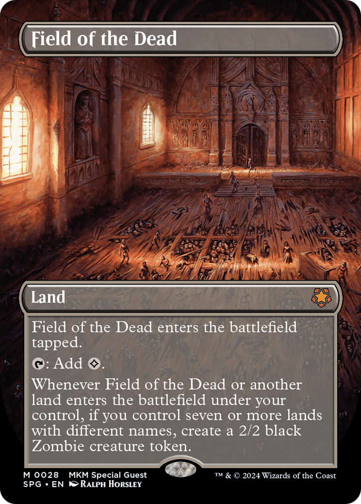 Field of the Dead (Borderless) [Murders at Karlov Manor Special Guests] MTG Single Magic: The Gathering | Red Claw Gaming
