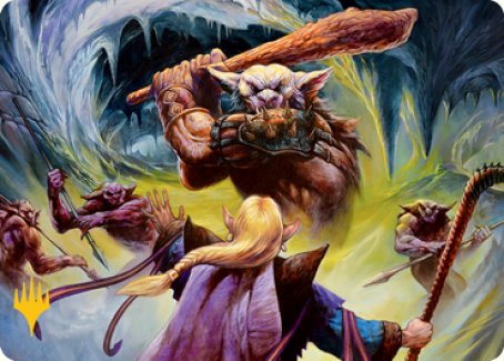 Den of the Bugbear (Dungeon Module) Art Card (Gold-Stamped Signature) [Dungeons & Dragons: Adventures in the Forgotten Realms Art Series] MTG Single Magic: The Gathering | Red Claw Gaming