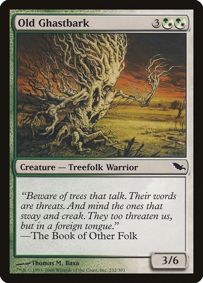 Old Ghastbark [Shadowmoor] MTG Single Magic: The Gathering | Red Claw Gaming