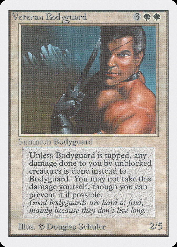 Veteran Bodyguard [Unlimited Edition] MTG Single Magic: The Gathering | Red Claw Gaming