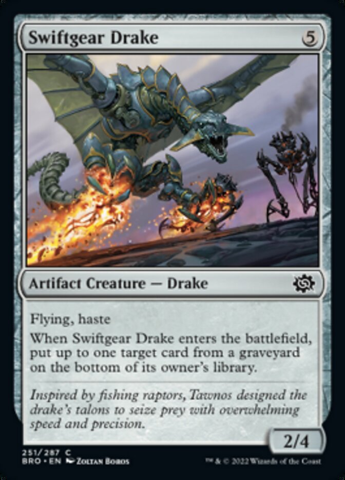 Swiftgear Drake [The Brothers' War] MTG Single Magic: The Gathering | Red Claw Gaming