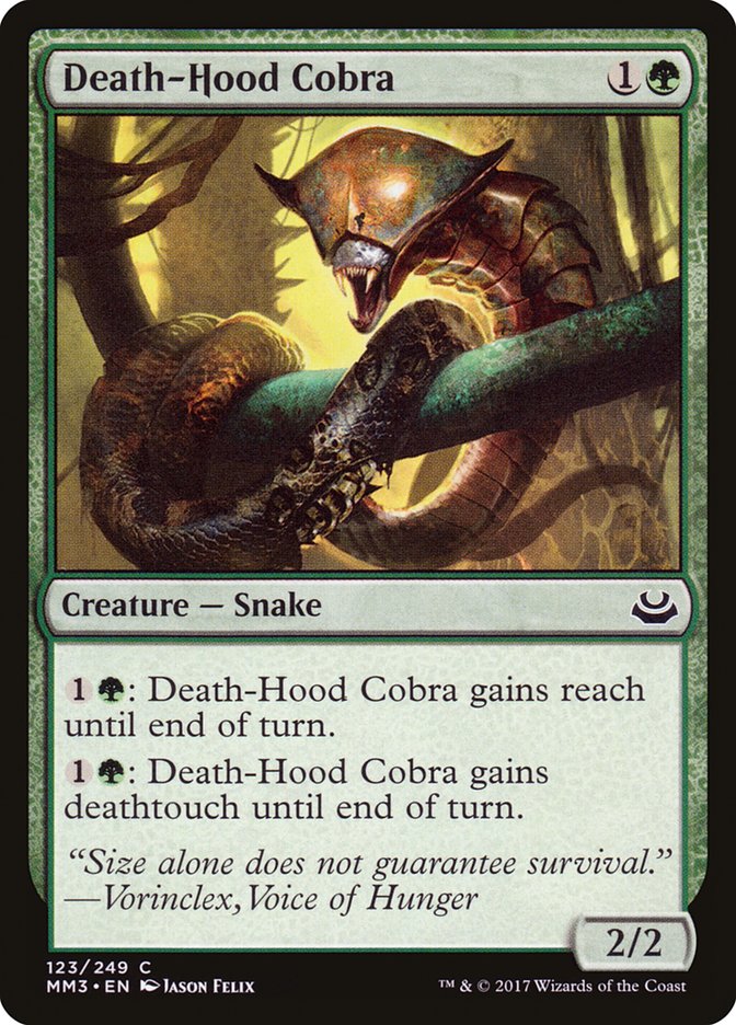 Death-Hood Cobra [Modern Masters 2017] MTG Single Magic: The Gathering | Red Claw Gaming