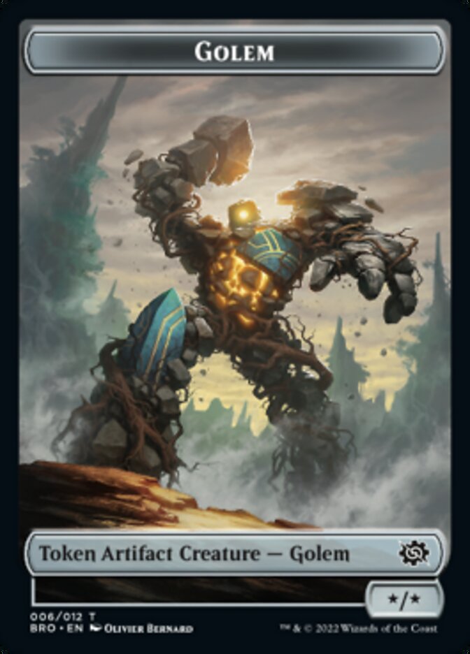 Golem Token [The Brothers' War Tokens] MTG Single Magic: The Gathering | Red Claw Gaming