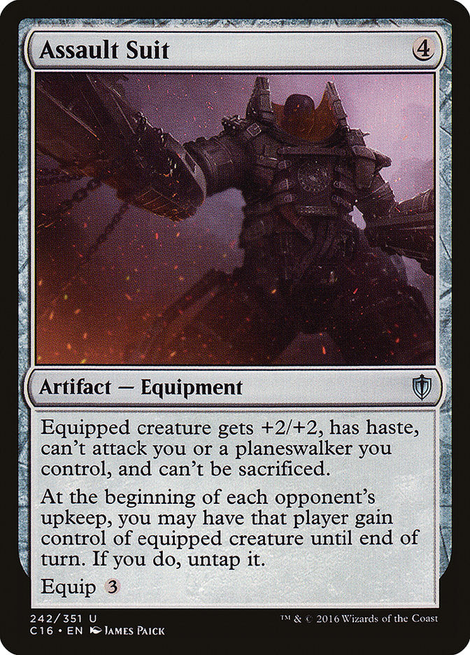 Assault Suit [Commander 2016] MTG Single Magic: The Gathering | Red Claw Gaming
