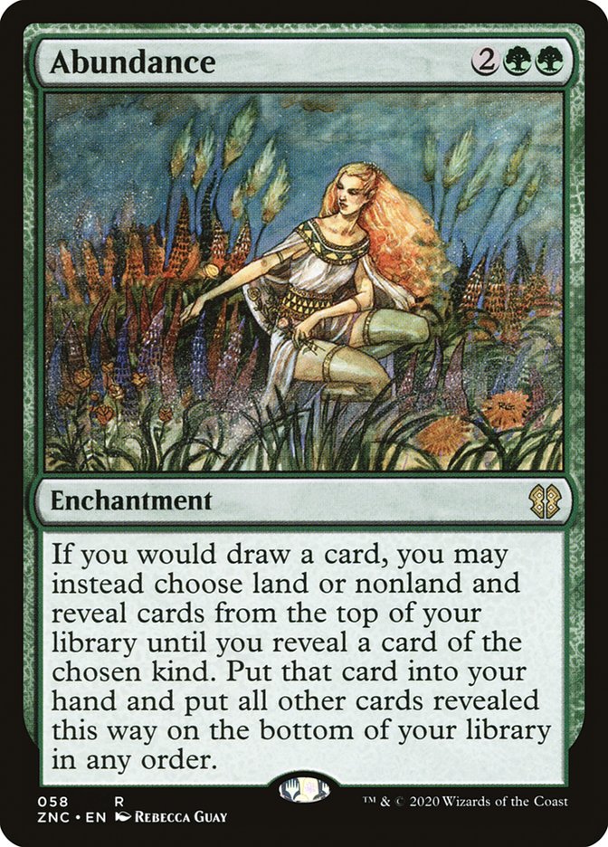 Abundance [Zendikar Rising Commander] MTG Single Magic: The Gathering | Red Claw Gaming