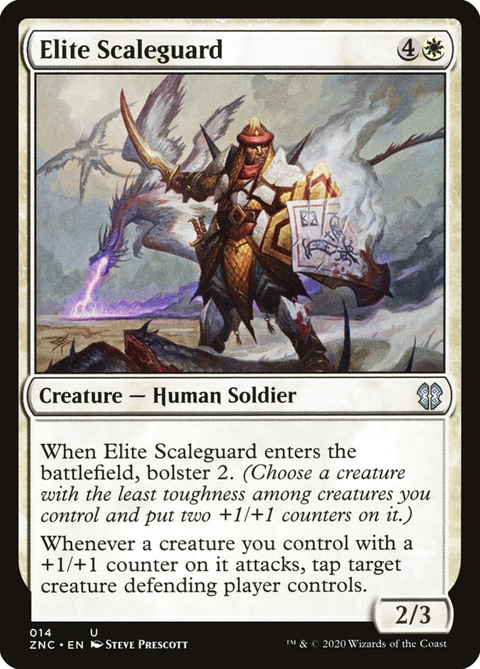Elite Scaleguard [Zendikar Rising Commander] MTG Single Magic: The Gathering | Red Claw Gaming