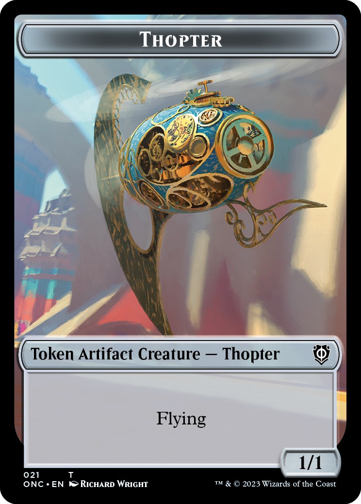 Myr // Thopter Double-Sided Token [Phyrexia: All Will Be One Commander Tokens] MTG Single Magic: The Gathering | Red Claw Gaming