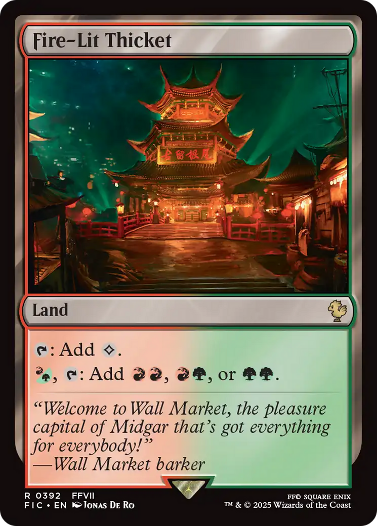 Fire-Lit Thicket [FINAL FANTASY Commander] MTG Single Magic: The Gathering | Red Claw Gaming