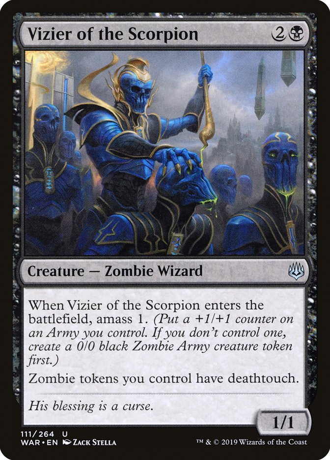 Vizier of the Scorpion [War of the Spark] MTG Single Magic: The Gathering | Red Claw Gaming