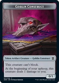 Goblin Construct // Illusion Double-Sided Token [Zendikar Rising Tokens] MTG Single Magic: The Gathering | Red Claw Gaming
