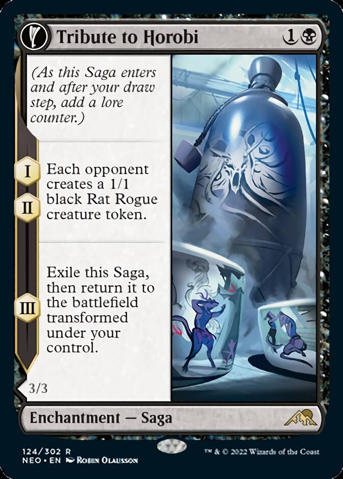 Tribute to Horobi // Echo of Death's Wail [Kamigawa: Neon Dynasty] MTG Single Magic: The Gathering    | Red Claw Gaming