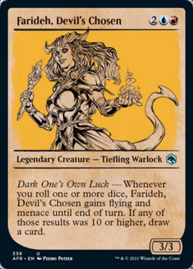 Farideh, Devil's Chosen (Showcase) [Dungeons & Dragons: Adventures in the Forgotten Realms] MTG Single Magic: The Gathering | Red Claw Gaming