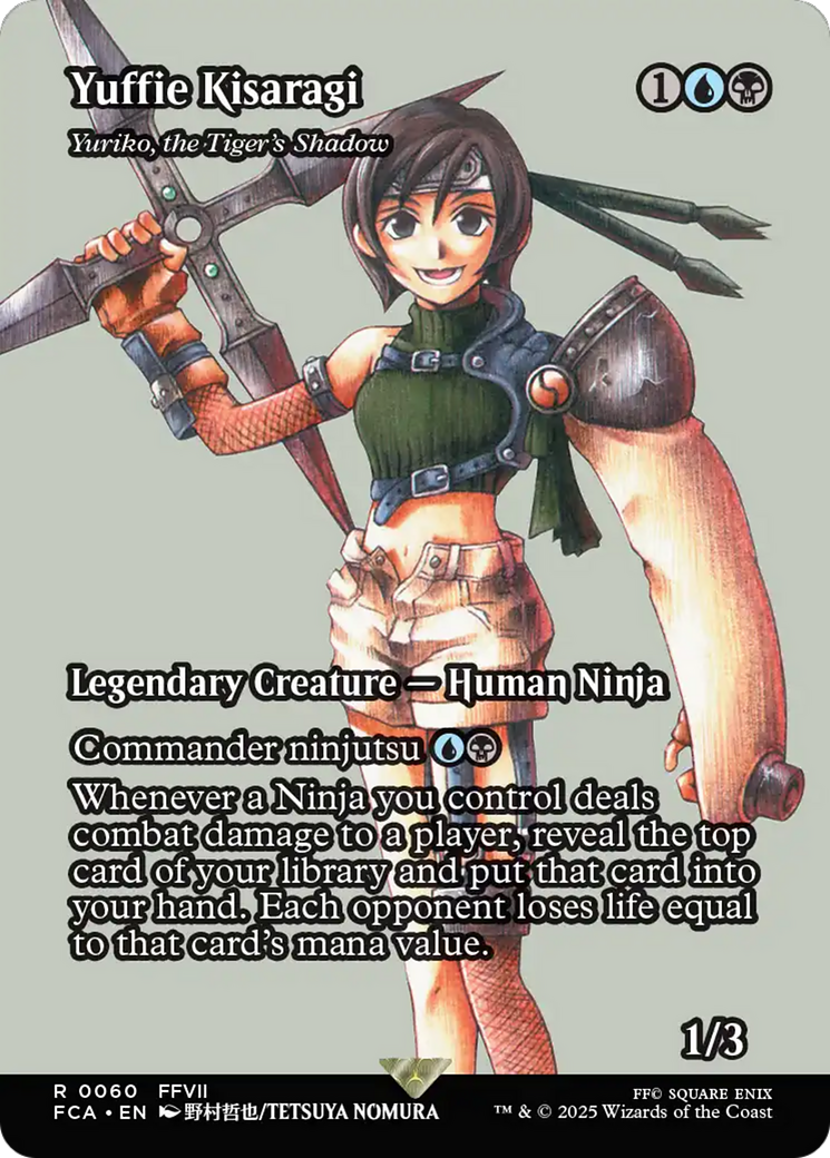 Yuffie Kisaragi - Yuriko, the Tiger's Shadow (Showcase) [FINAL FANTASY : Through the Ages] MTG Single Magic: The Gathering | Red Claw Gaming