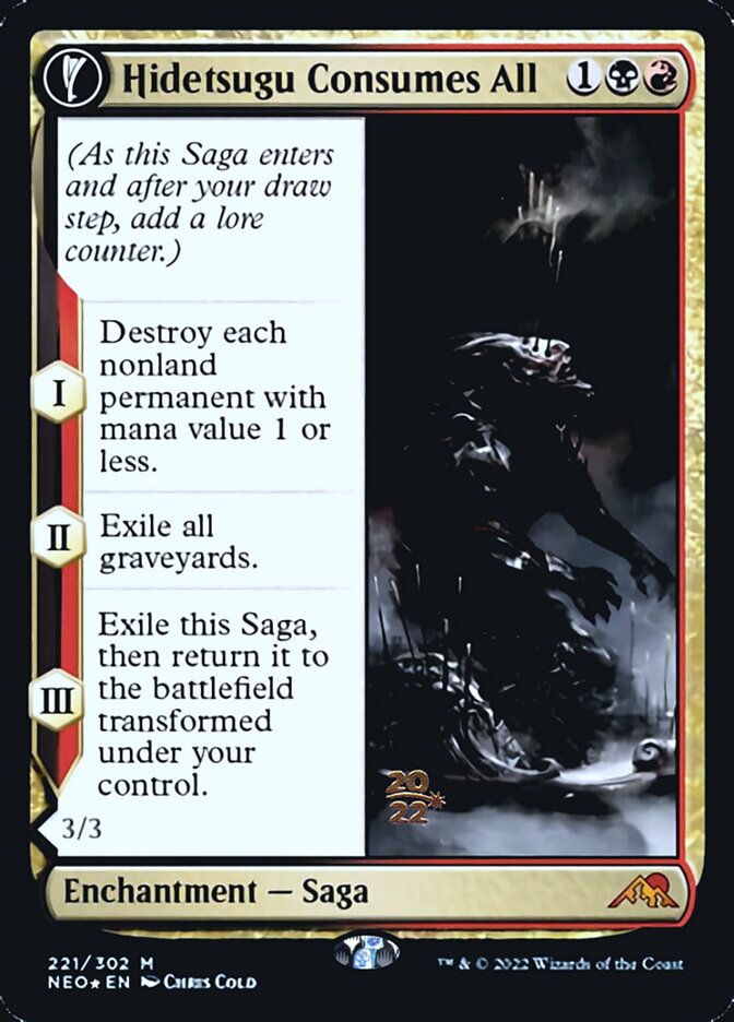 Hidetsugu Consumes All // Vessel of the All-Consuming [Kamigawa: Neon Dynasty Prerelease Promos] MTG Single Magic: The Gathering | Red Claw Gaming