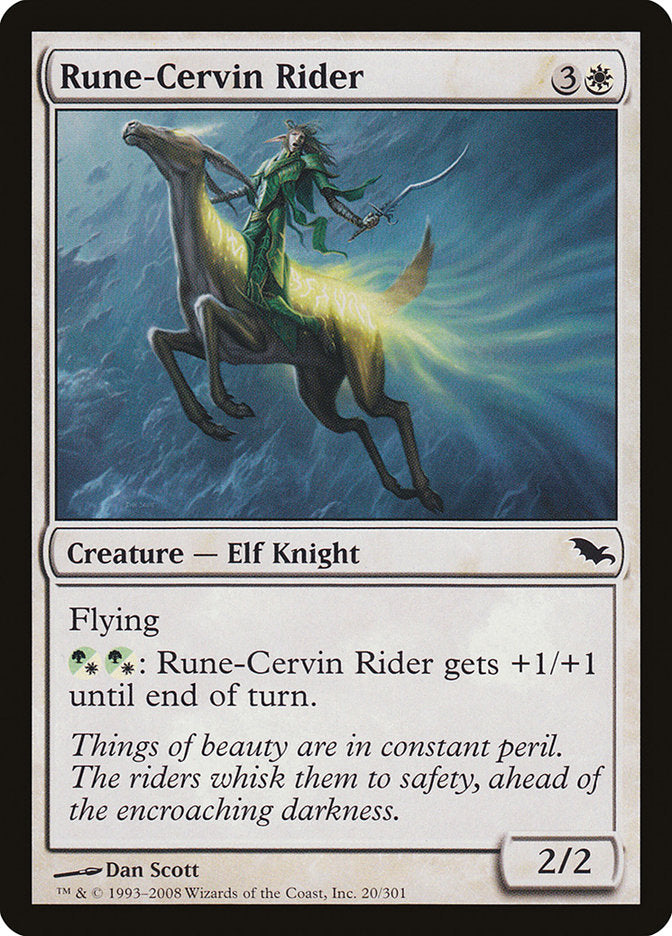 Rune-Cervin Rider [Shadowmoor] MTG Single Magic: The Gathering | Red Claw Gaming
