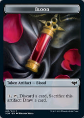 Blood // Chandra, Dressed to Kill Emblem Double-Sided Token [Innistrad: Crimson Vow Tokens] MTG Single Magic: The Gathering | Red Claw Gaming