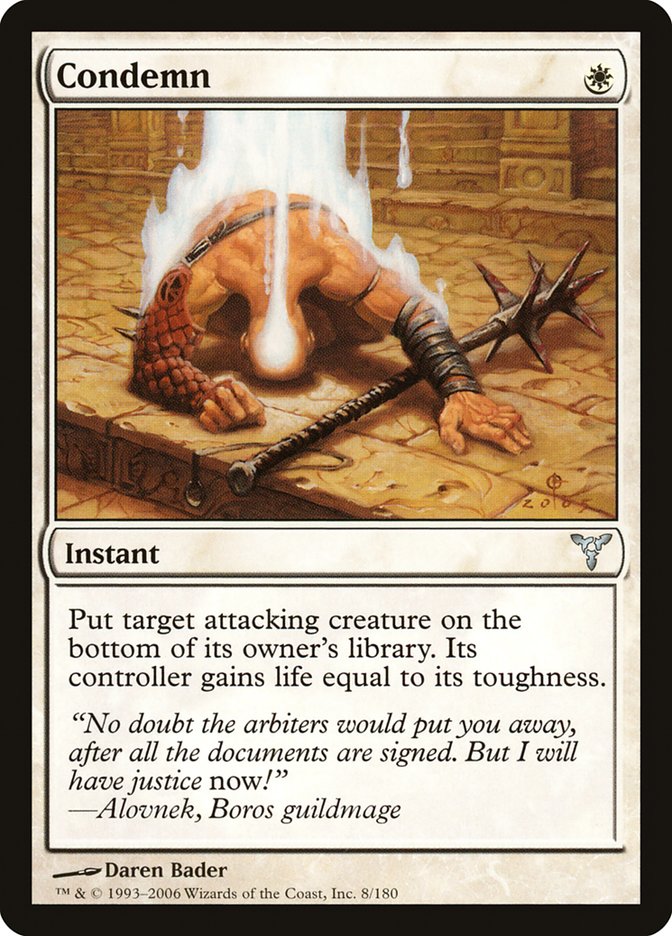 Condemn [Dissension] MTG Single Magic: The Gathering | Red Claw Gaming