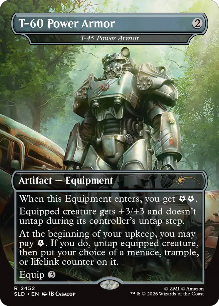 T-60 Power Armor - T-45 Power Armor [Secret Lair Drop Series] MTG Single Magic: The Gathering | Red Claw Gaming